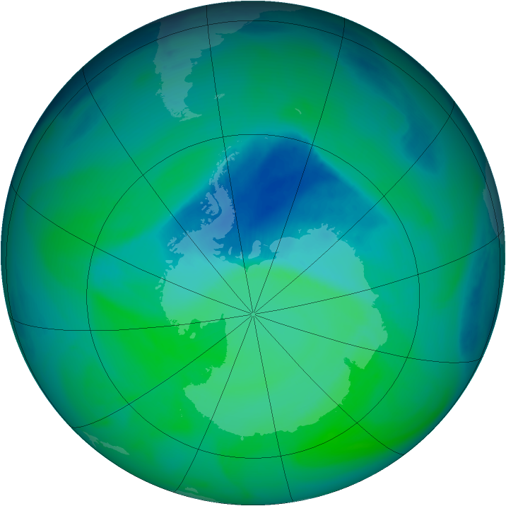 Ozone Map 2004-12-06